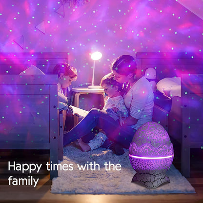 Dinosaur Egg Galaxy Star Projector Starry Light with Wireless Music Player